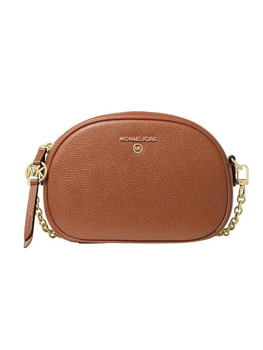 Michael Kors Cognac Pebbled Leather Crossbody Bag NWOT